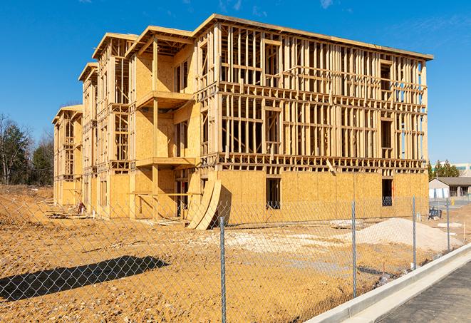 a mobile fence protecting a job site and workers in Arcadia